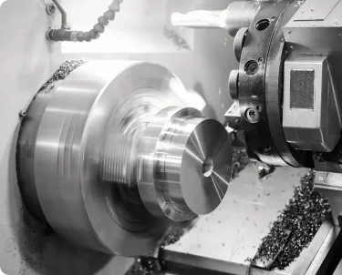 Componente industrial mecanizado mediante CNC Mill-Turn